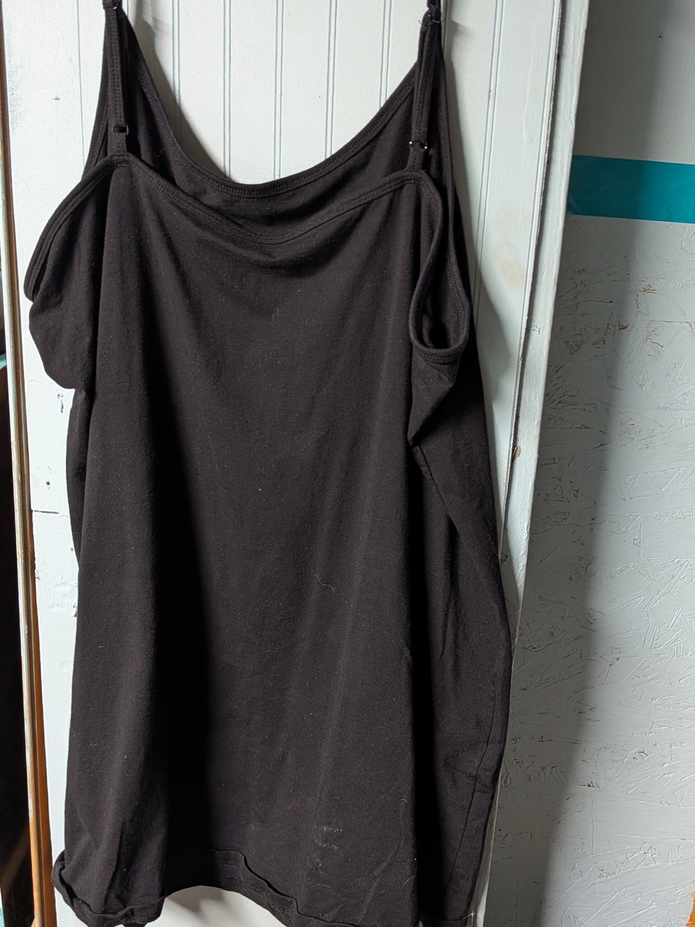 Women's Black Tank Dress with Adjustable Straps - Unbranded
